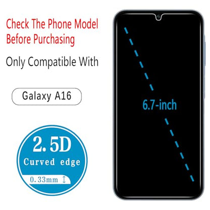 2+2 Pack Privacy Screen Protector for Samsung Galaxy A16 - color: Samsung Galaxy A16 5G-Black