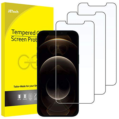 JETech Screen Protector for iPhone 12 Pro Max, 3-Pack - size: iPhone 12 Pro Max