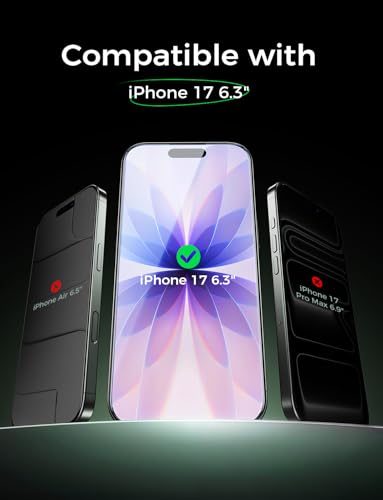 MAGIC JOHN Eye Protection for iPhone 17 Tempered Glass Screen Protector - size: iphone 17