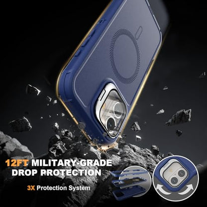 Follaroma for iPhone 16 Plus Case,Magnetic,Heavy Duty Case,6.7'',Navy - color: Navy, size: iPhone 16 Plus 6.7''