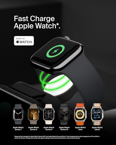 Belkin Qi2 15W Magnetic Wireless Travel Pad, 3 in 1 Foldable Charger - style: 3 in 1