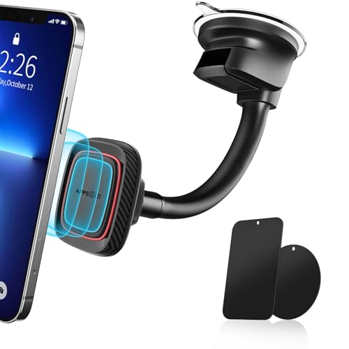 APPS2Car Magnetic Car Phone Holder Mount with Flexible Gooseneck Arm
