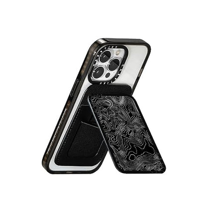 CASETiFY Snappy Card Holder Stand Compatible with Magsafe - Black Tree - color: Black Tree