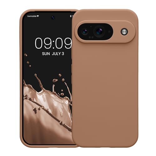 kwmobile Case Compatible with Google Pixel 9 Case - Protective Slim TPU Phone Cover - Soft Matte Finish - Cappuccino - color: Cappuccino, size: Pixel 9