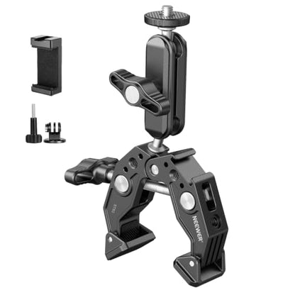 NEEWER Super Clamp with 3" Dual Ballhead Magic Arm, Cold Shoe, ST83 - style: ST83
