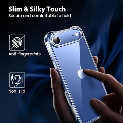 Mkeke for iPhone Air Case Clear, [Not Yellowing] [Military-Grade Drop Protection] Protective Clear for Apple iPhone 17 Air Case with Shockproof Bumper 2025 - size: for iPhone 17 air 6.5"