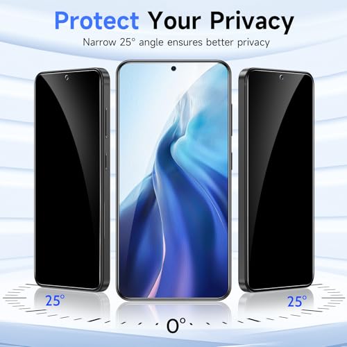 2 Pack for Samsung Galaxy S24 FE Privacy Screen Protector Glass - size: Galaxy S24 FE