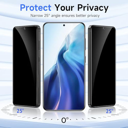 2 Pack for Samsung Galaxy S24 FE Privacy Screen Protector Glass - size: Galaxy S24 FE
