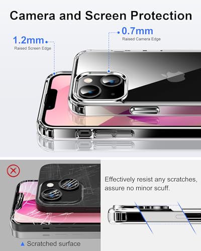 HOOMIL Case for iPhone 12 Mini 5.4-Inch, Non-Yellowing, Drop Protection, Anti-Scratch Transparent Hard Back Phone Cover - Blue - color: Blue, size: iPhone 12 Mini