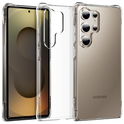 for Galaxy S25 Ultra Case, Ultra [Slim Thin] Flexible Scratch Resistant Clear TPU Gel Rubber Soft Skin Silicone Protective Phone Case Cover for Samsung Galaxy S25 Ultra (Clear) - size: S25 Ultra