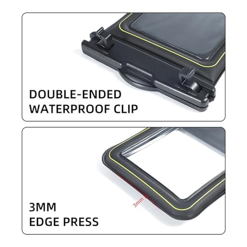 Swimming Dry Bag Beach Touch Screen Pool Boating Kayaking PVC Camping Floating Waterproof Cellphone Pouch(White) - color: White