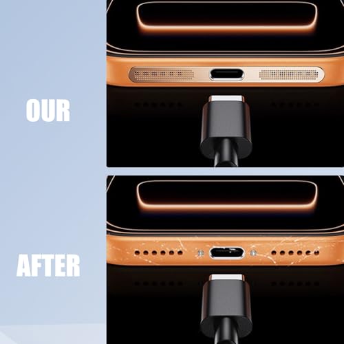 4Pcs Metal Phone Charging Port Dustproof Net Sticker Self-Adhesive Phone Speaker Anti-Scratch Protective Cover for iPhone 17 (17promax,5cm) - color: 17promax,5cm