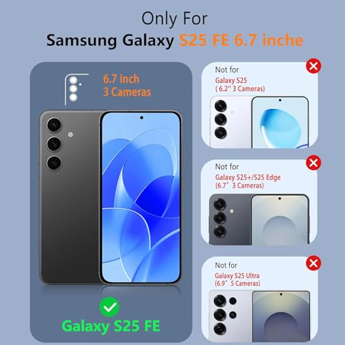 Battery Case for Galaxy S25 FE,12000mAh Portable Protective Smart Wireless Charging Case Support Carplay Compatible with Galaxy S25 FE(6.7 inches)Rechargeable Extended Battery Charger Case(Black) - size: for Galaxy S25 FE