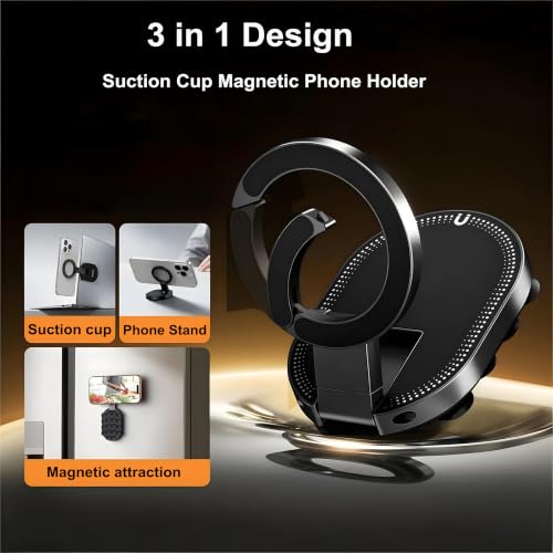 Magnetic Suction Phone Stand for MagSafe, Multifunctional Phone Mount