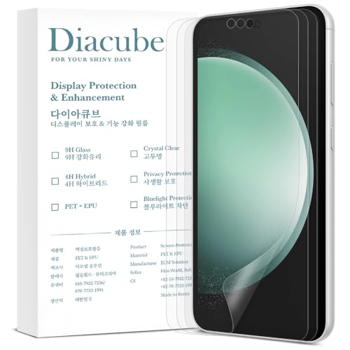 [3 Pack] For Samsung Galaxy S23 Fe, 3 Pack Anti-Glare Matte Screen Protector, [Support Fingerprint Unlock], Anti-Fingerprint, Full Coverage, Bubble-Free Easy Installation with Alignment - size: Galaxy S23 Fe
