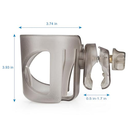 Accmor Stroller Cup Holder, Cup Holder for Walker Bike Wheelchair - color: All Transparent Grey