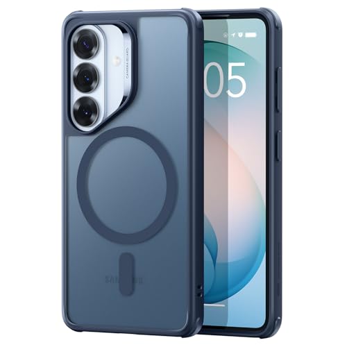 ESR for Samsung Galaxy S26 Plus Phone Case, Compatible with MagSafe, Military-Grade Protection, Shockproof Magnetic Case for Samsung Galaxy S26 Plus, Classic Hybrid Series, Frosted Navy Blue - color: Frosted Navy Blue, size: S26 Plus(6.7 inch)