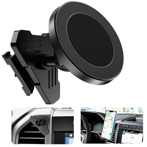 Surfcabin CNC Vent Phone Holder, Magnetic Car Air Vent Phone Holder Cradles Mount Compatible with F150 2015-2020 & Super Duty F250 F350 F450 2017-2021 Universal Bracket Stand for iPhone & Android - size: Fits F150 2015-2020