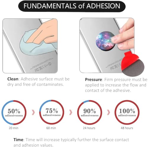 AZXYI Very High Bond Sticky Adhesive, 9 Pack Adhesive Replacement for Socket Base, 1.4 inches Double Sided Sticker Tapes for Phone Collapsible Grip & Stand Base - size: 1.4 inches Diameter