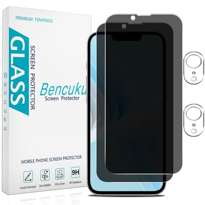 2+2 Pack Privacy Screen Protector for iPhone 17e / iPhone 16e - size: (Privacy)iPhone 16e 6.1 Inch