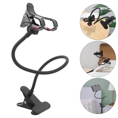SEWACC Flexible Gooseneck Cell Phone Holder for Desk and Bedside Clamp