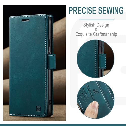 HAII Case for Google Pixel 10a 6.3",PU Leather Folio Flip Wallet Case with Card Holster Stand Kickstand Magnetic Closure Shockproof Phone Cover for Google Pixel 10a (Blue) - color: Blue