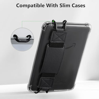 CoBak 2 Pack Secure Hand Strap for Ebook Reader - Versatile and Lightweight - color: Black-2 Pack