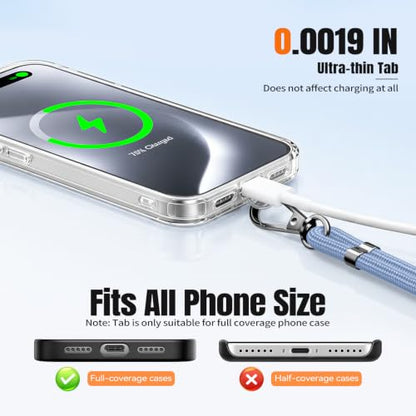 for Phone Lanyard,Anti Theft Travel Essentials - color: D-black+dark Blue
