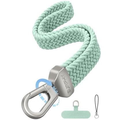 SURPHY Elastic Phone Wrist Strap, Phone Lanyard, Key Chain Lanyards - color: Green