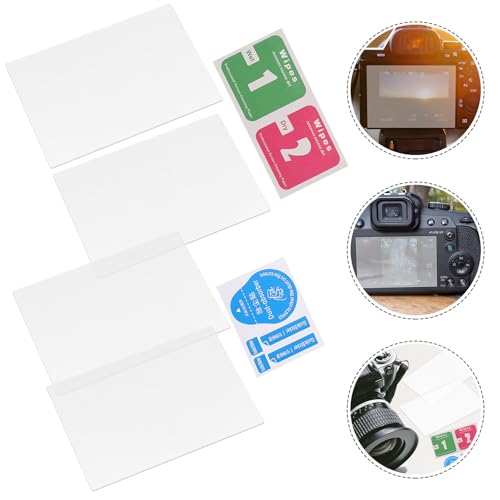 Lurrose 4pcs Tempered Glass Camera Screen Protectors for Compatible Anti-scratch High Transparency Lens Protector with Hardness Film Easy Installation