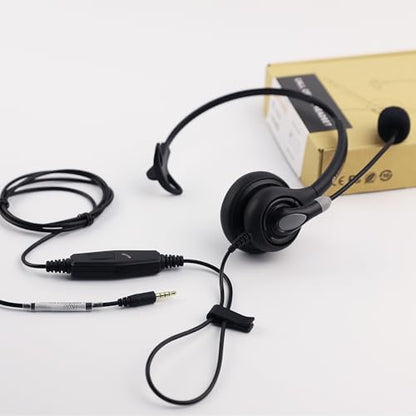 Arama 3.5mm Headset for Noise-Canceling Mic USB-C for PC/iPhone/iPad/Tablet