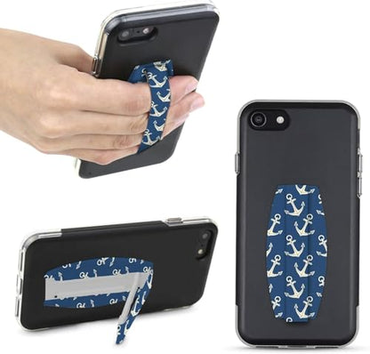 Gear Beast Universal Cell Phone Grip - Ultra Slim Elastic Finger Holder & Phone Stand - color: Anchors