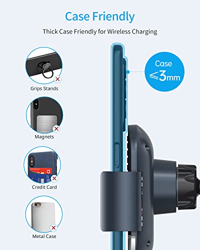 Dual Coil Wireless Car Charger Mount,for Galaxy Z Fold Series