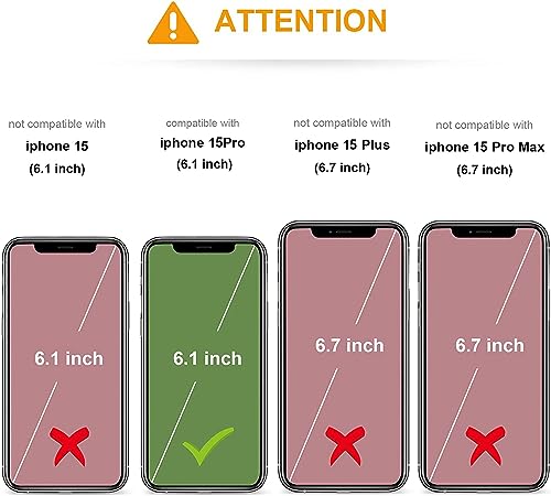 KIHUWEY Compatible with iPhone 15 Pro Wallet Case Credit Card Holder, Premium Leather Kickstand Flip Hidden Magnetic Clasp Durable Shockproof Protective Cover for iPhone 15 Pro 6.1 inch (Mint Green) - color: Mint Green