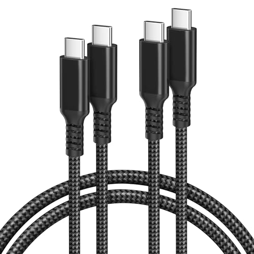 Basesailor USB C to USB C 60W Charging Cable 10FT 2Pack (Black) - color: Black, size: 10FT/3M