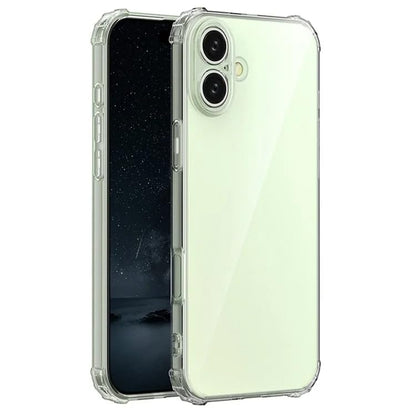 I&H for iPhone 16 6.1 inch Case Crystal Clear Non-Yellowing, Shockproof, Anti-Scratch, Transparent Soft Back Cover