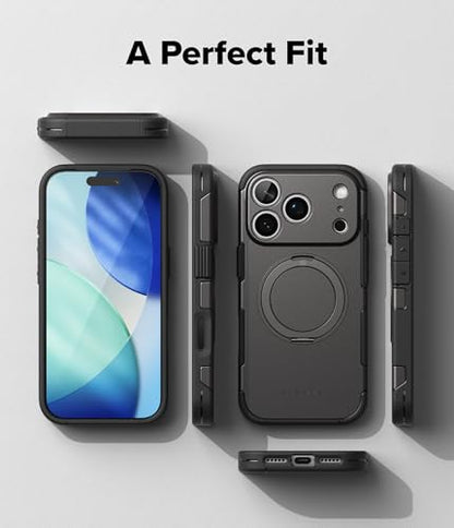 Ringke for iPhone 17 Pro Max Case [Alles Pro Gunmetal] | Compatible with MagSafe, 360° Rotating Kickstand, Camera Control Capture Button Protection, Powerful Magnet - color: Gunmetal, size: iPhone 17 Pro Max