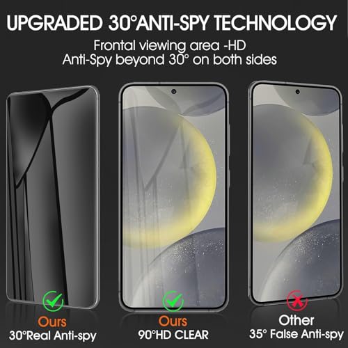 3 Pack TPU Privacy Screen Protector for Samsung Galaxy S10 Plus 6.4" - size: Samsung Galaxy S10 Plus