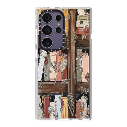 CASETiFY for Galaxy S24 Ultra Case - Impact Clear | Not Yellowing | 6.6 ft. Drop Protection | Bookshelf Garden by KT's Canvases | Clear - color: Bookshelf Garden by KT's Canvases, size: Galaxy S24 Ultra