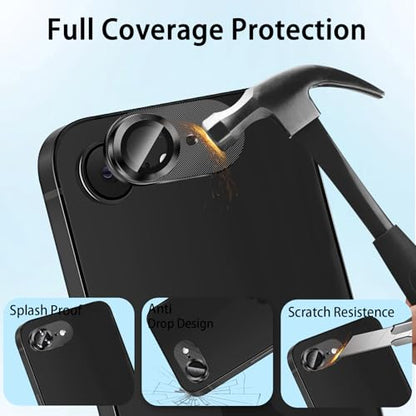 (3 Pack) Camera Lens Protector for iPhone 17e / iPhone 16e - color: Black