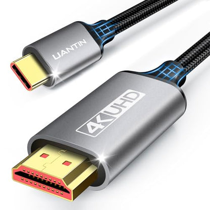 UANTIN USB C to HDMI Cable 6Ft for Home Office 4K High-Speed - size: 6FT, style: 1 Pack