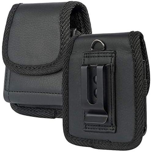 Pouch Holster Design with Belt Clip,Magnetic Closure PU Leather Phone Case - color: Leather
