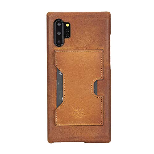 Venito Florence Leather Wallet Phone Case Compatible with Samsung Galaxy Note 1 Plus - Extra Secure with RFID Blocking - Detachable Phone Wallet (Antique Brown) - color: Antique Brown, size: Note10 Plus