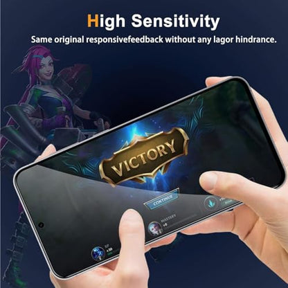 3 Pack Privacy Screen Protector for Samsung Galaxy A17, Anti-Spy Private Flexible TPU Hydrogel Protective Film, Full Coverage Anti-Scratch Self-Healing, Sensitive Touch, Fingerprint Unlock