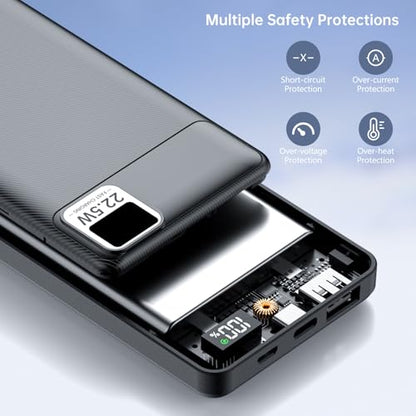 2PCS 5V 2A 3A 10000mAh Heated Vest/Jacket/Chair/Seat Battery Pack - color: Black+White, size: 10000mAh-2PCS