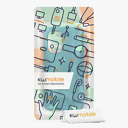 kwmobile Case Compatible with Nokia X30 5G Case - Soft Slim Protective TPU Silicone Cover - Teal Matte