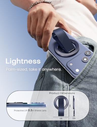 SINCEHOLY for MagSafe Phone Grip, N52 Magnetic Phone Ring Grip & Stand