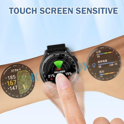 6 Pack Compatible for Garmin Approach S50 Screen Protector Clear, HD Ultra-Thin Flexible TPU [Not Glass] with Anti-scratch Protector for Garmin S50/S44 Watch Protective Film