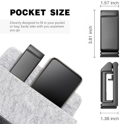Multi-Function Cell Phone Stand, Foldable and Portable，Built-in Phone Stand - color: Black, size: Foldable Stand