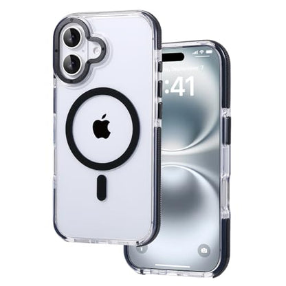 Tigowos Compatible with iPhone 16 Bumper case Fits MagSafe 10FT Drop Resistant Anti-Yellowing Shockproof Back Cover Fits iPhone Phone Cases 6.1", Clear Bumper - color: Clear Bumper, size: iPhone 16-6.1 inch